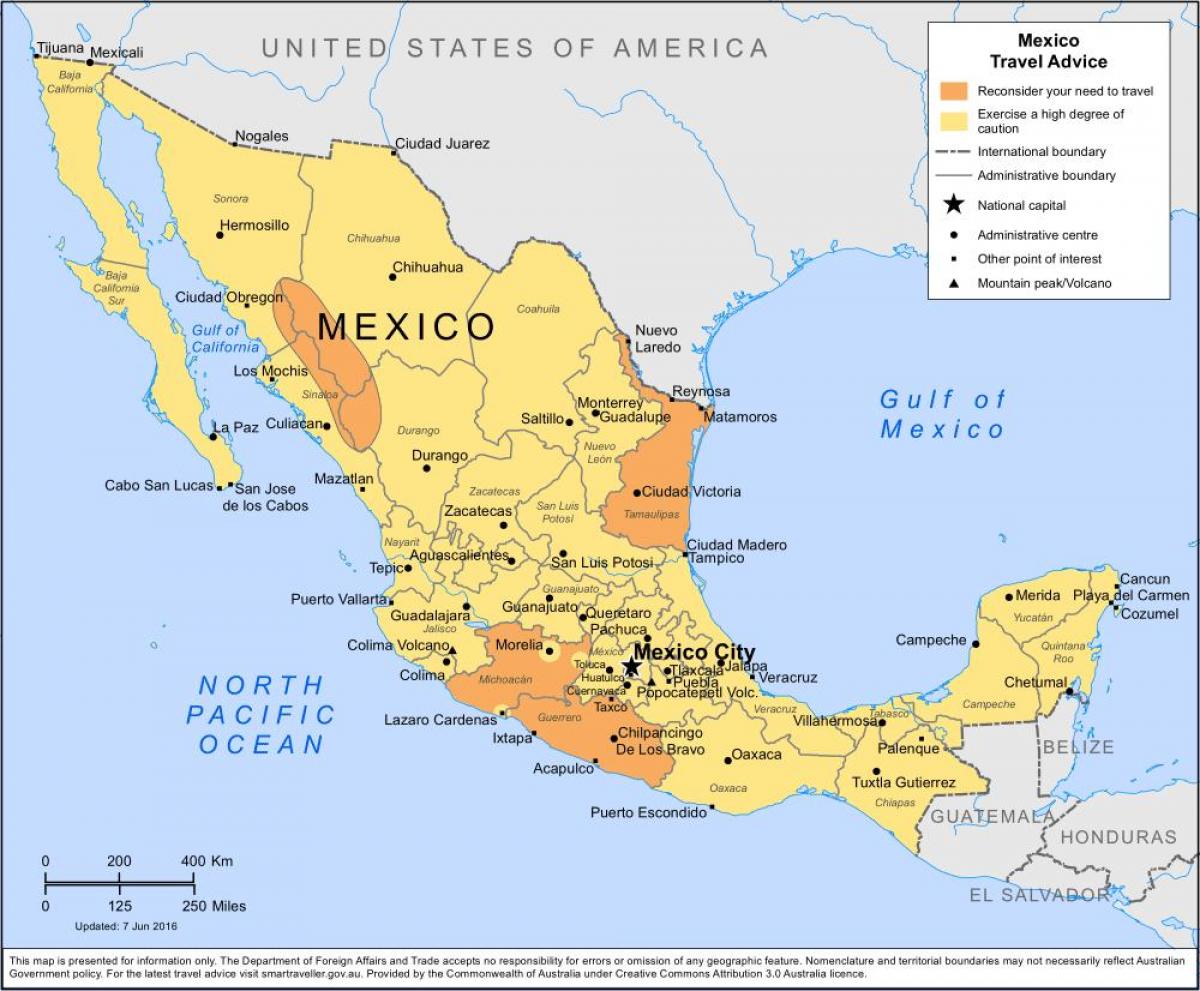 χάρτης της Πόλης του Μεξικού και τις γύρω περιοχές