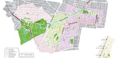 Χάρτης της Πόλης του Μεξικού ποδήλατο