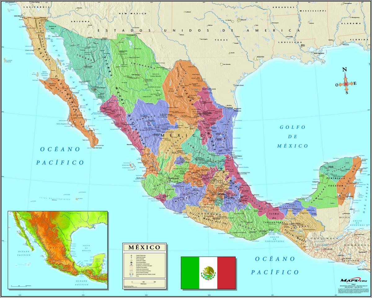 χάρτης του Μεξικού, Πόλη ταχυδρομικό κώδικα