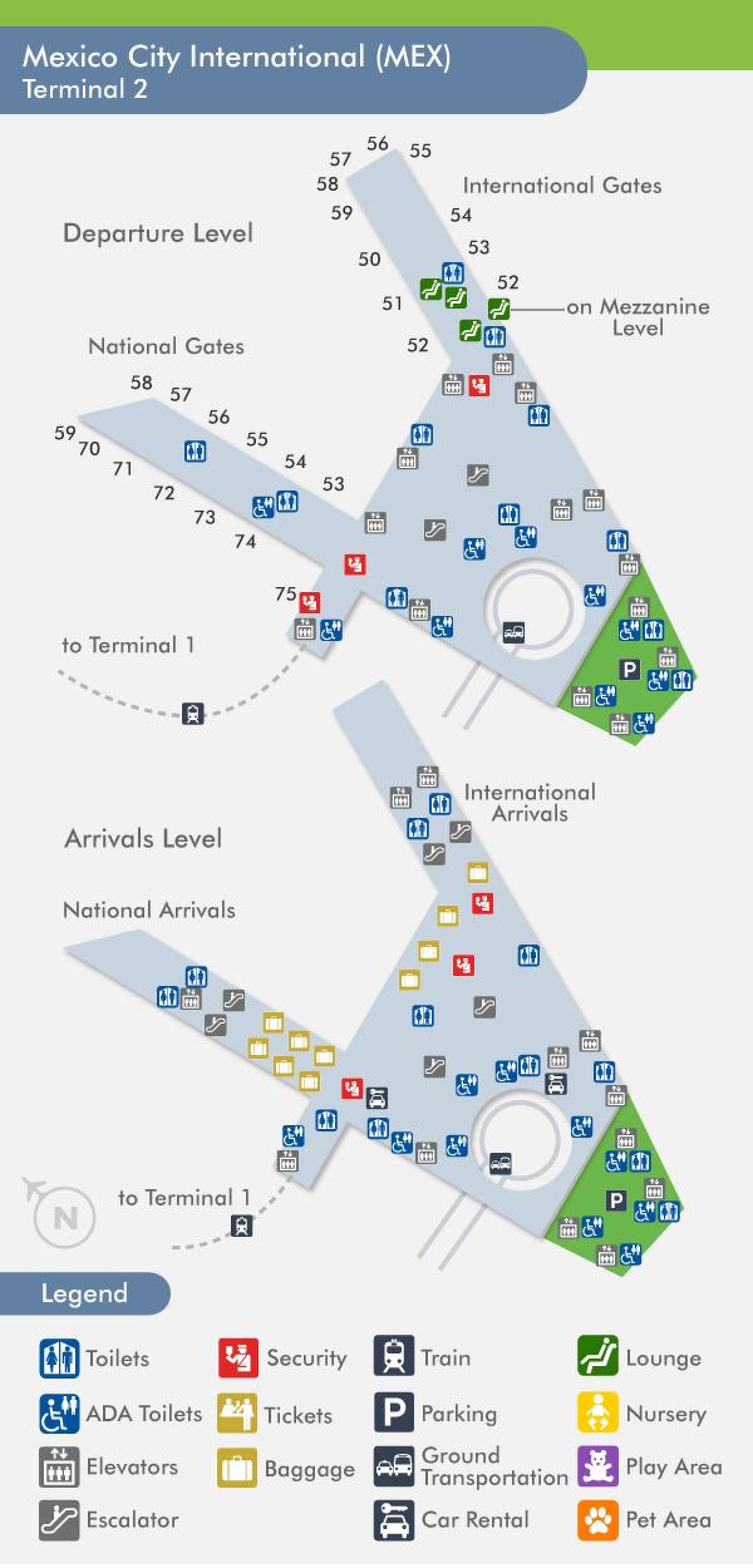 mex terminal 2 χάρτης
