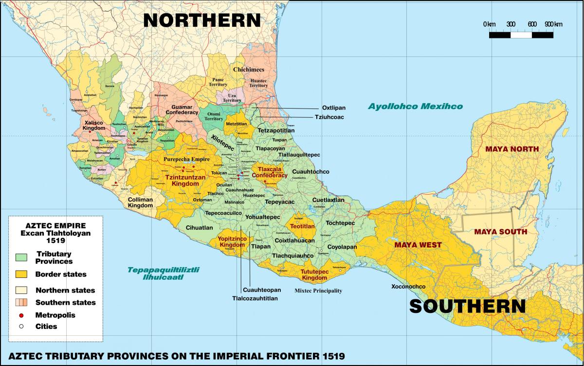 tenochtitlan Μεξικό χάρτη