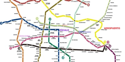 Πόλη του μεξικού τρένο χάρτης