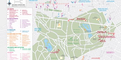 Χάρτης της polanco της Πόλης του Μεξικού