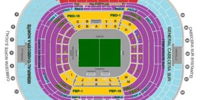Estadio azteca καθιστικό χάρτης