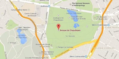 Chapultepec park χάρτης