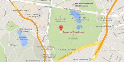 Chapultepec park χάρτης