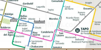 Χάρτης της tεπίτo Πόλη του Μεξικού 