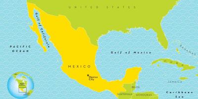 Ένα χάρτη της Πόλης του Μεξικού