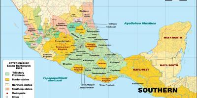Tenochtitlan Μεξικό χάρτη